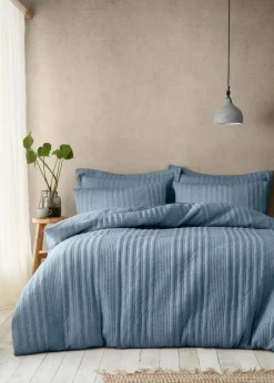 Pineapple Elephant Tamba Jersey Stripe Quilted Duvet Cover Set