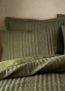 Pineapple Elephant Tamba Jersey Stripe Quilted Duvet Cover Set