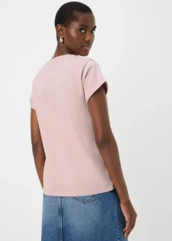 Pink Broderie T-Shirt