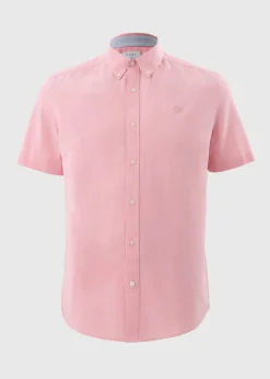 Pink Chambray Short Sleeve Oxford Shirt