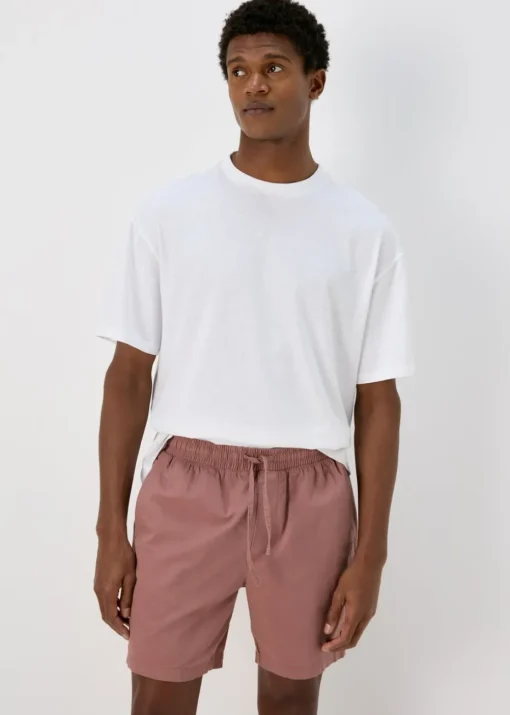 Pink Drawcord Chino Shorts