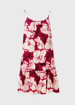 Pink Floral Mini Cami Dress