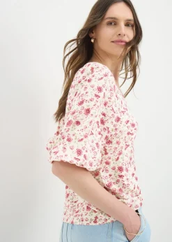 Pink Floral Tea Top