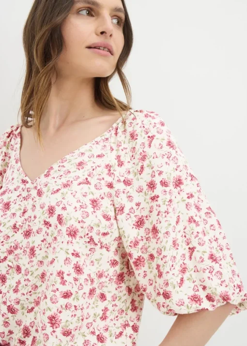 Pink Floral Tea Top