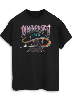 Pink Floyd 1972 Prism Adult Black Printed Music T-Shirt