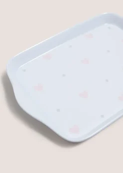 Pink Heart Tea Tray
