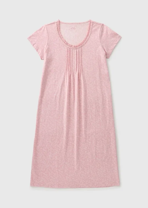 Pink Leaf Lace Nightie