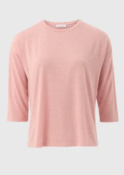 Pink Linen Blend Top