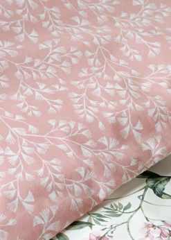 Pink Oriental Floral Duvet Set