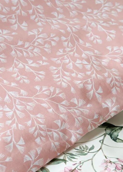 Pink Oriental Floral Duvet Set