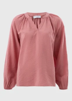 Pink Popover Blouse