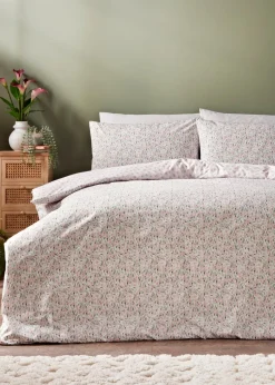 Pink Scatter Floral Duvet Set