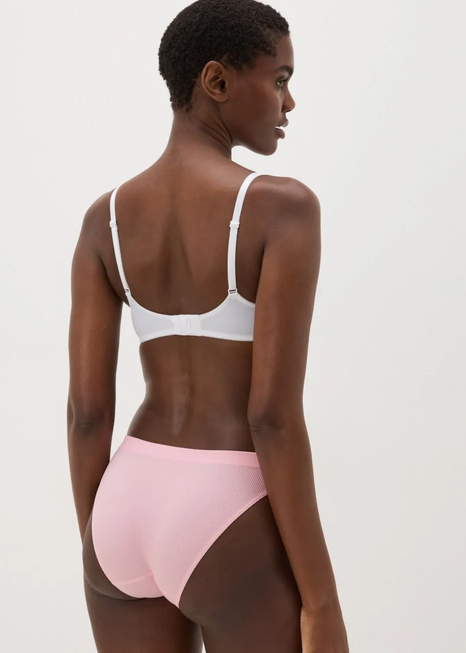 Pink Seamless High Leg Knickers