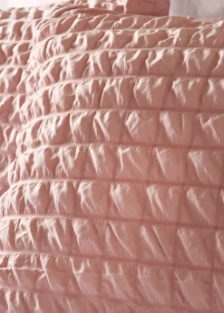 Pink Seersucker Duvet Set