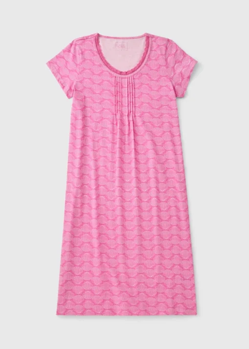 Pink Shell Lace Nightie