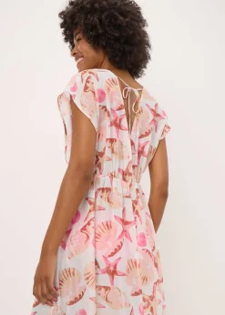 Pink Starfish Long Kaftan