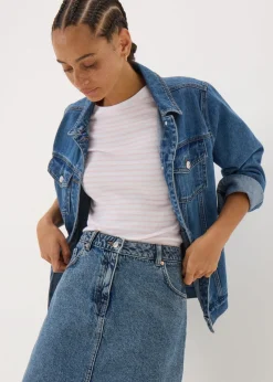 Pink Stripe Fitted T-Shirt