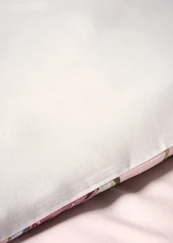 Pink Trailing Floral Reversible Duvet Set