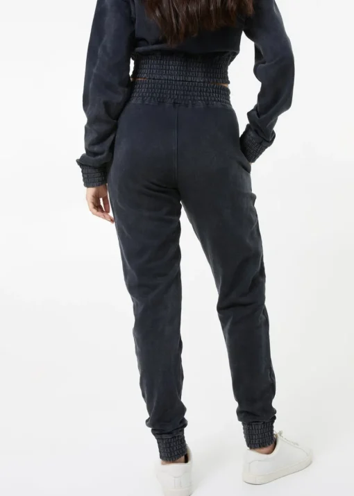 Pink Vanilla Black Wash Cuffed Joggers