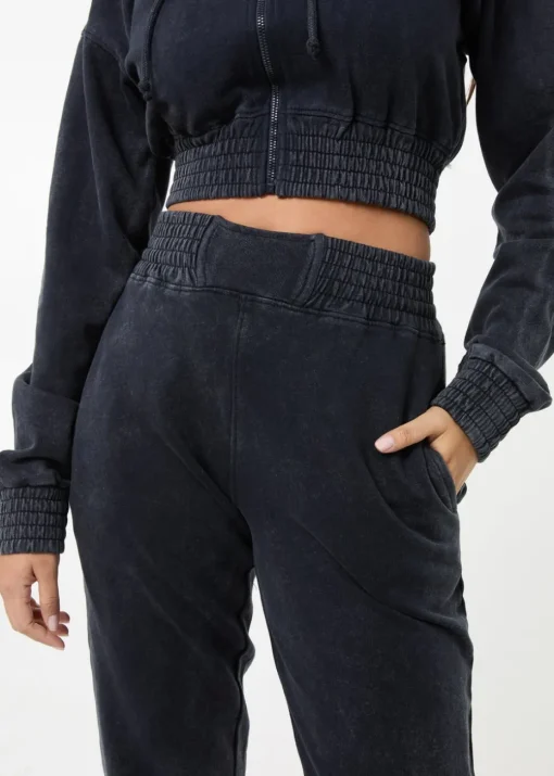 Pink Vanilla Black Wash Cuffed Joggers