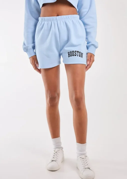 Pink Vanilla Blue Houston Fleece Shorts
