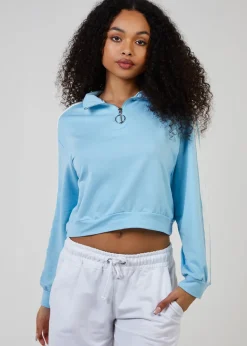 Pink Vanilla Blue Zip Up Sweatshirt