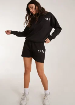 Pink Vanilla Collared Lounge Yoga Sweatshirt