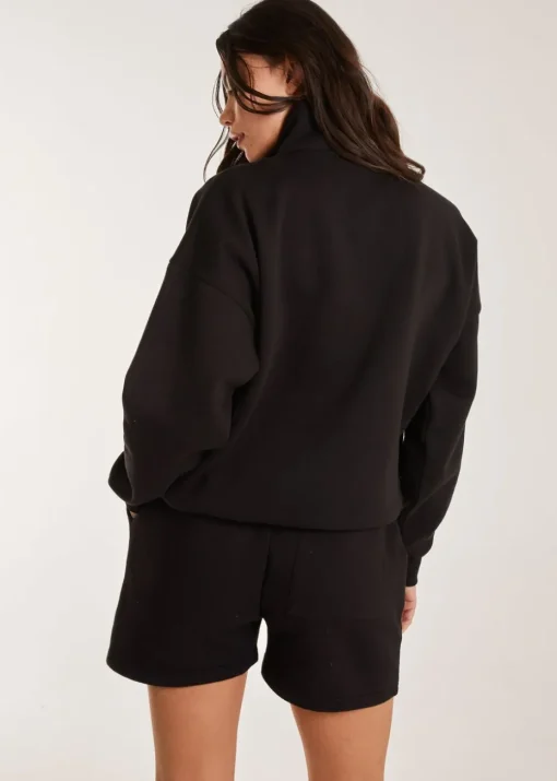 Pink Vanilla Collared Lounge Yoga Sweatshirt