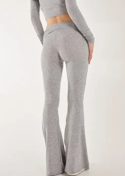 Pink Vanilla Fold Over Waist Lounge Flares