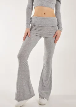 Pink Vanilla Fold Over Waist Lounge Flares