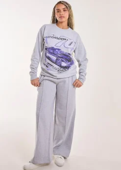 Pink Vanilla Grey Motorsport Oversized Sweat