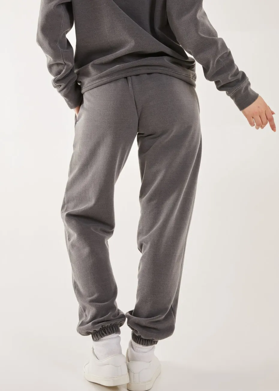 Pink Vanilla Grey Washed Tracksuit Bottoms