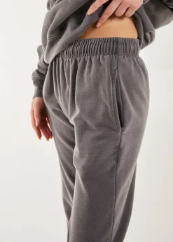 Pink Vanilla Grey Washed Tracksuit Bottoms