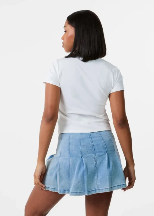 Pink Vanilla Ivory Bow Patchwork T-Shirt