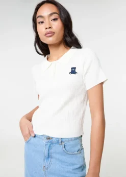 Pink Vanilla Ivory Cherub Cable Knit Top