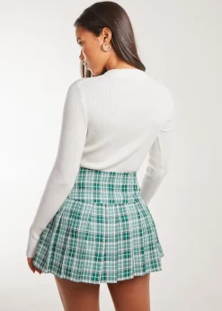 Pink Vanilla Ivory Collared Knitted Jumper