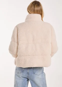 Pink Vanilla Ivory Teddy Padded Coat