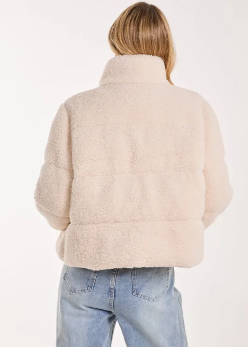 Pink Vanilla Ivory Teddy Padded Coat