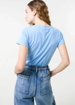 Pink Vanilla Light Blue Short Sleeve T- Shirt