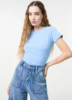 Pink Vanilla Light Blue Short Sleeve T- Shirt