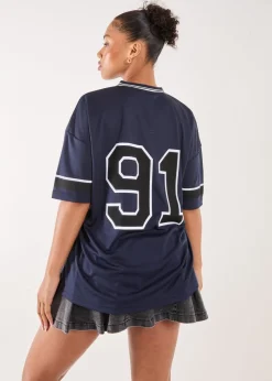 Pink Vanilla Navy Sports Jersey