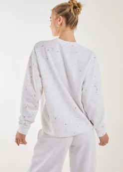 Pink Vanilla Oversized Acid Wash Sweatshirt