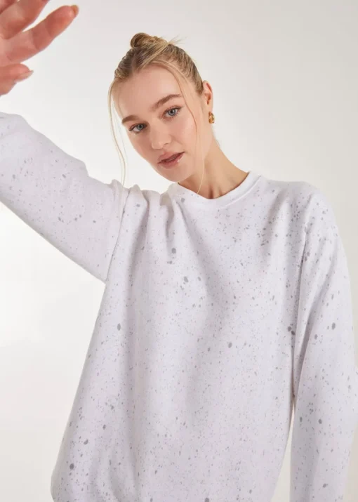 Pink Vanilla Oversized Acid Wash Sweatshirt