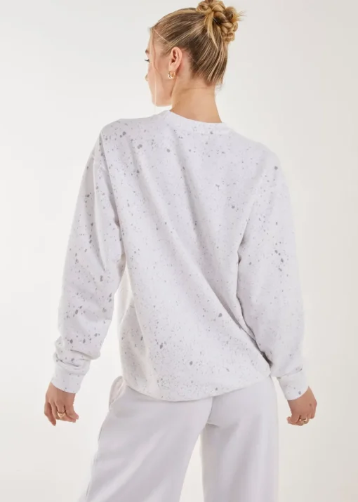Pink Vanilla Oversized Acid Wash Sweatshirt