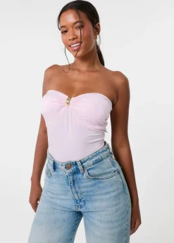 Pink Vanilla Pink Detail Bodysuit