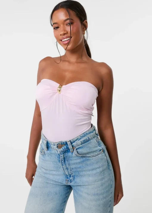 Pink Vanilla Pink Detail Bodysuit
