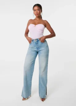 Pink Vanilla Pink Detail Bodysuit