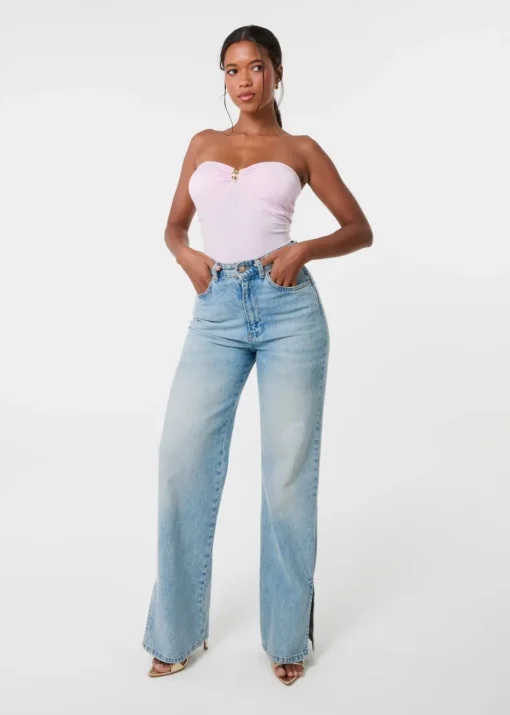 Pink Vanilla Pink Detail Bodysuit