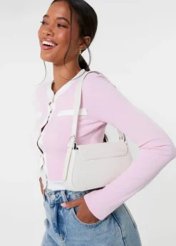 Pink Vanilla Pink Slinky Two Tone Cardigan
