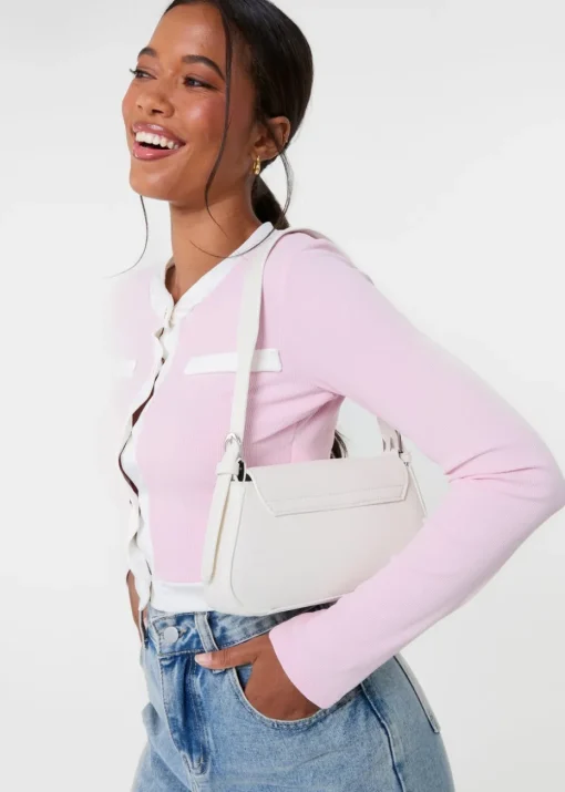 Pink Vanilla Pink Slinky Two Tone Cardigan